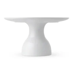 Hvid Riflet|Kageopsats*Royal Copenhagen Hvid Riflet fad på fod, 20 cm