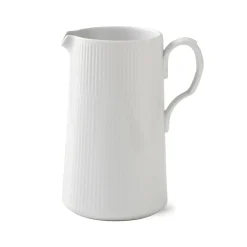 Hvid Riflet|Kander*Royal Copenhagen Hvid Riflet kande, 1,5 l