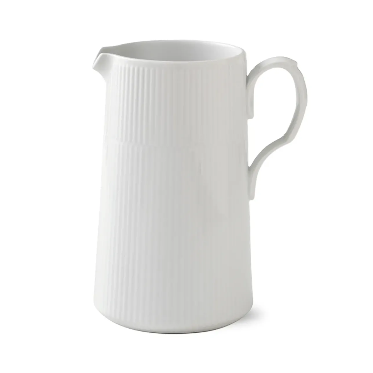 Hvid Riflet|Kander*Royal Copenhagen Hvid Riflet kande, 1,5 l