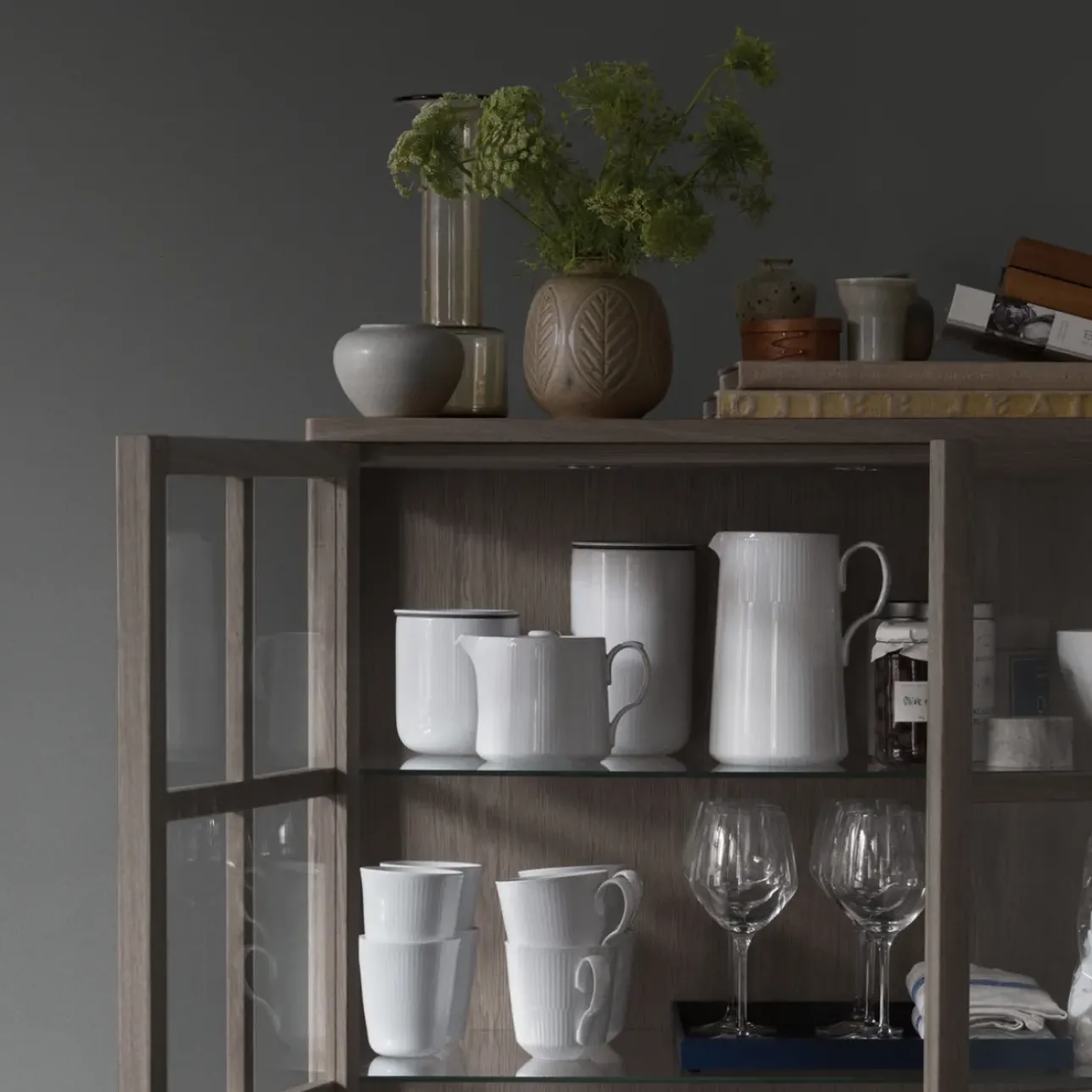 Hvid Riflet|Kaffekopper*Royal Copenhagen Hvid Riflet kop, 38 cl, 2 stk.