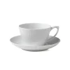 Hvid Riflet|Kaffekopper*Royal Copenhagen Hvid Riflet kop og underkop, 28 cl