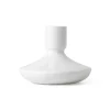 Hvid Riflet|Lysestager*Royal Copenhagen Hvid Riflet lysestage, 8 cm