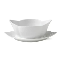Hvid Riflet|Sovseskåle Og -Kander*Royal Copenhagen Hvid Riflet sauceskål, 55 cl