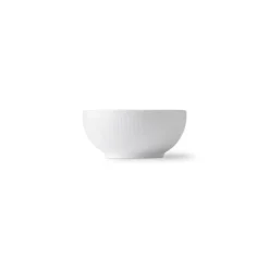 Hvid Riflet|Snackskåle*Royal Copenhagen Hvid Riflet skål, 24 cl