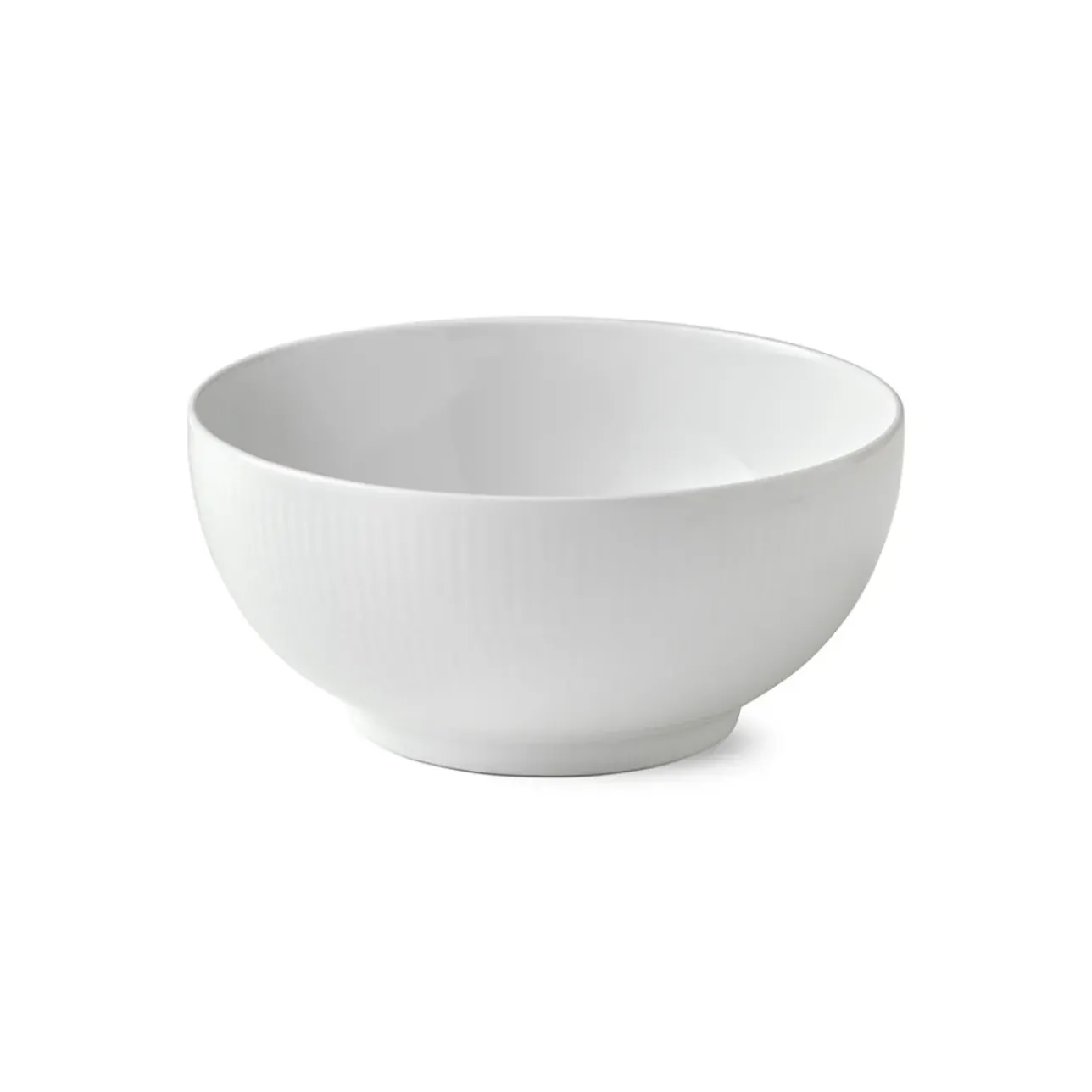 Hvid Riflet|Salatskåle*Royal Copenhagen Hvid Riflet skål, 180 cl