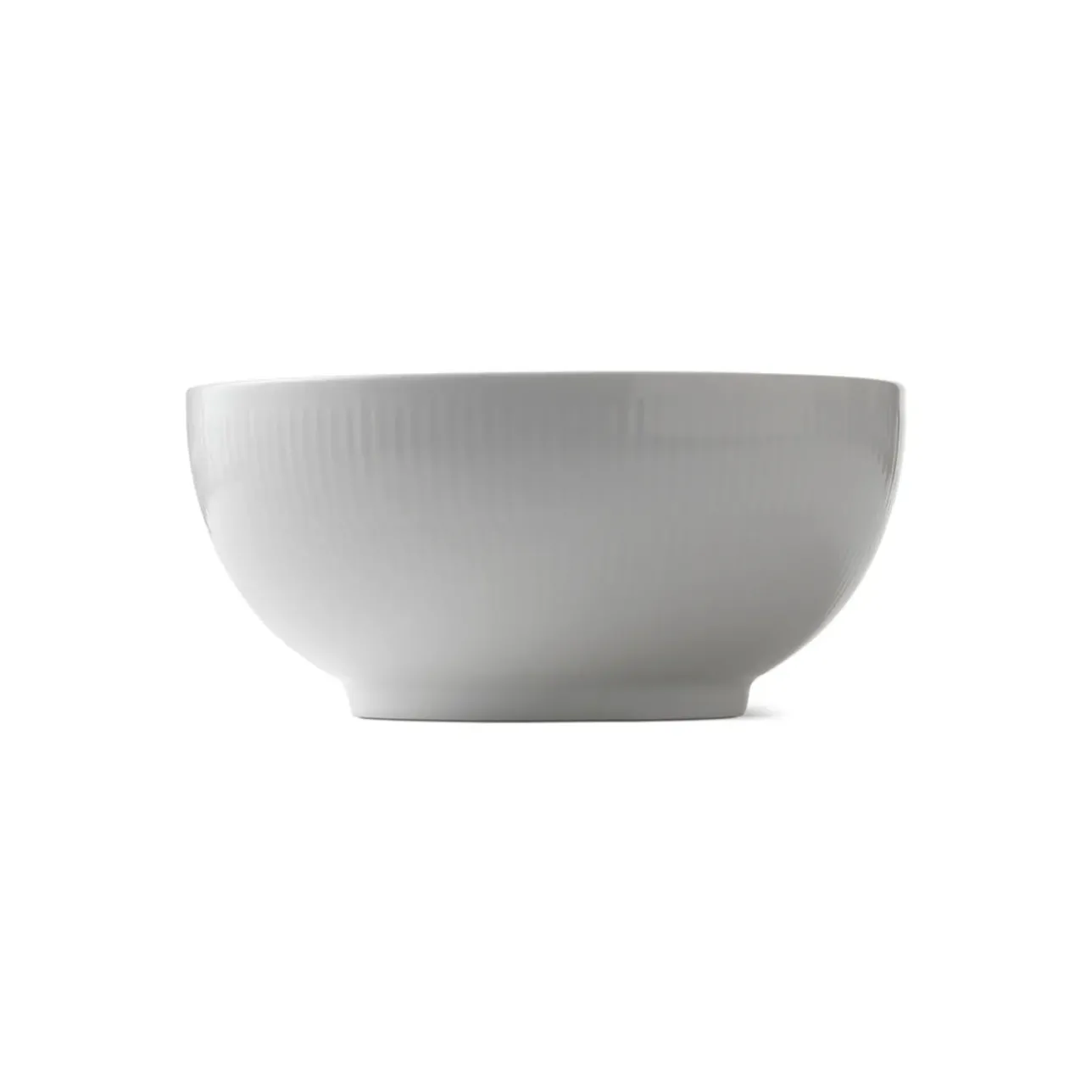Hvid Riflet|Salatskåle*Royal Copenhagen Hvid Riflet skål, 180 cl