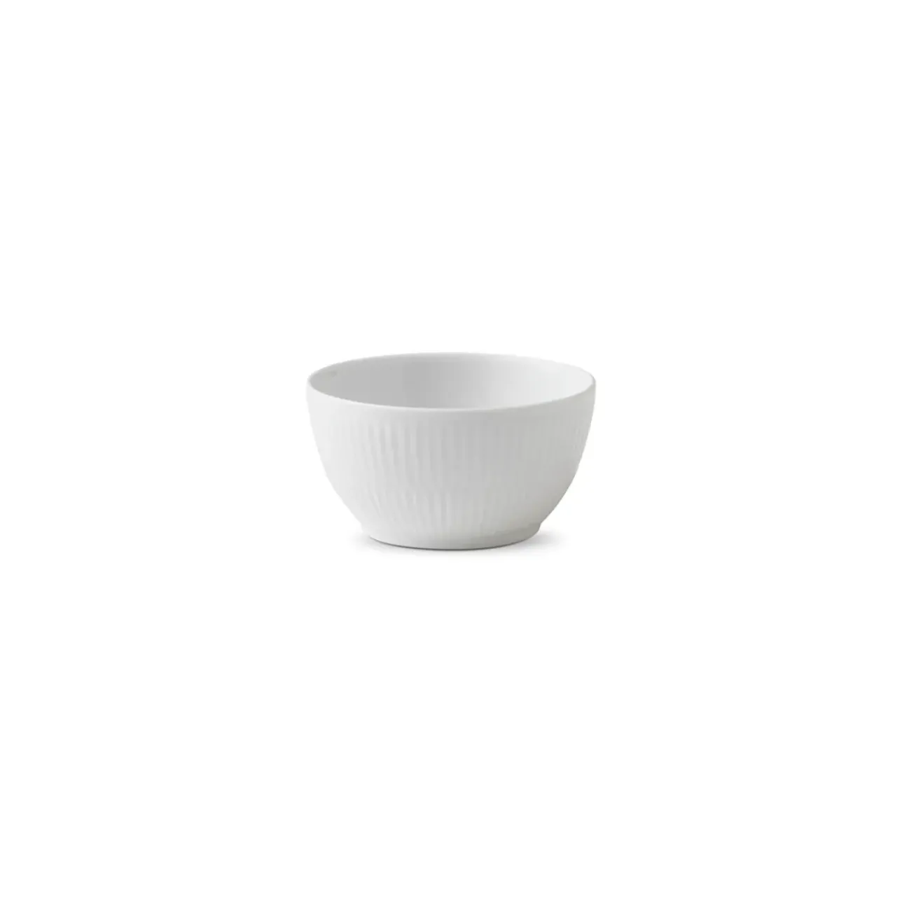 Hvid Riflet*Royal Copenhagen Hvid Riflet skål, 15 cl