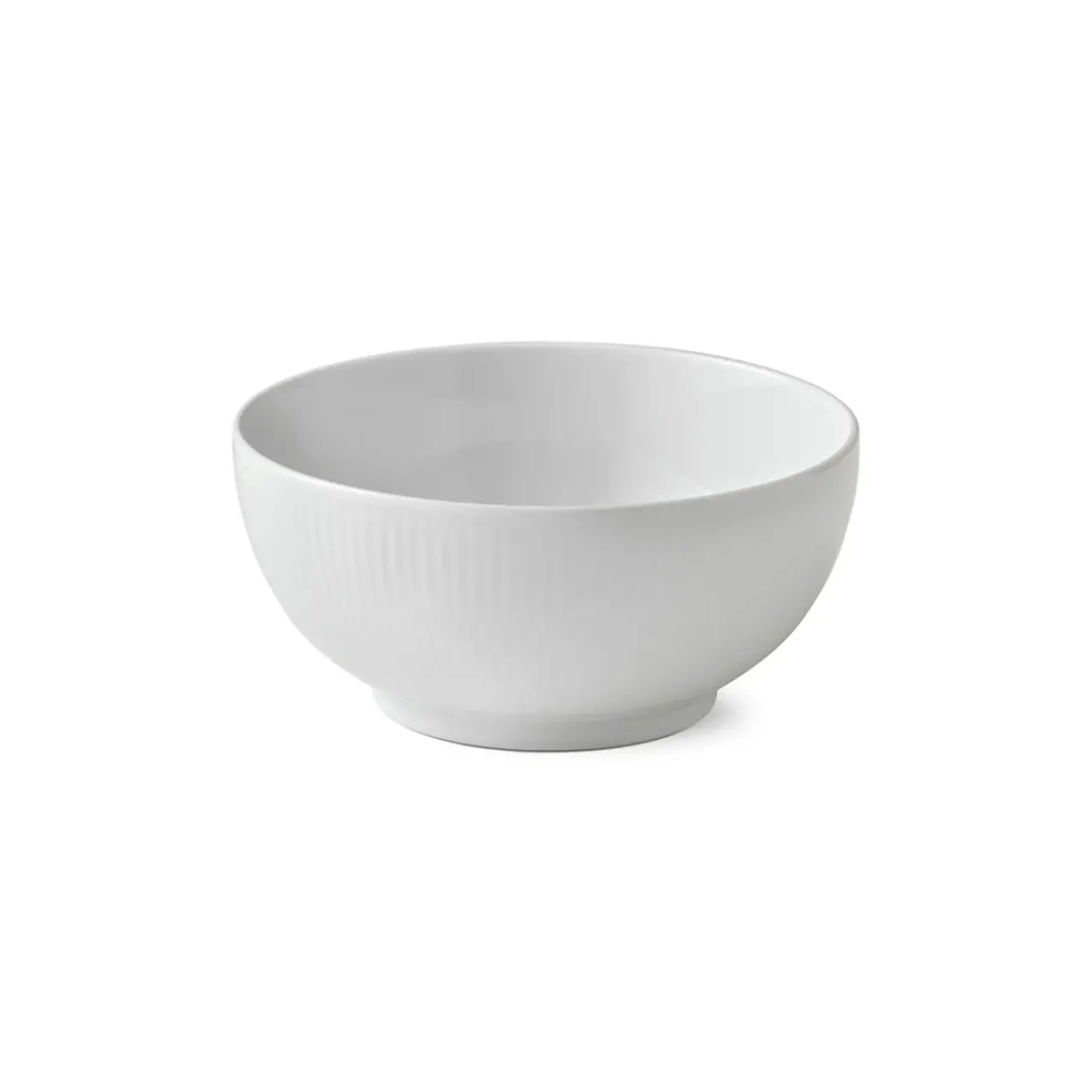 Hvid Riflet|Salatskåle*Royal Copenhagen Hvid Riflet skål, 110 cl
