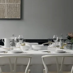 Hvid Riflet|Salatskåle*Royal Copenhagen Hvid Riflet skål, 110 cl
