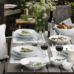 Hvid Riflet|Snackskåle*Royal Copenhagen Hvid Riflet skål, 47 cl