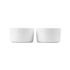 Hvid Riflet|Snackskåle*Royal Copenhagen Hvid Riflet souffléskål, 9 cm, 2 stk.