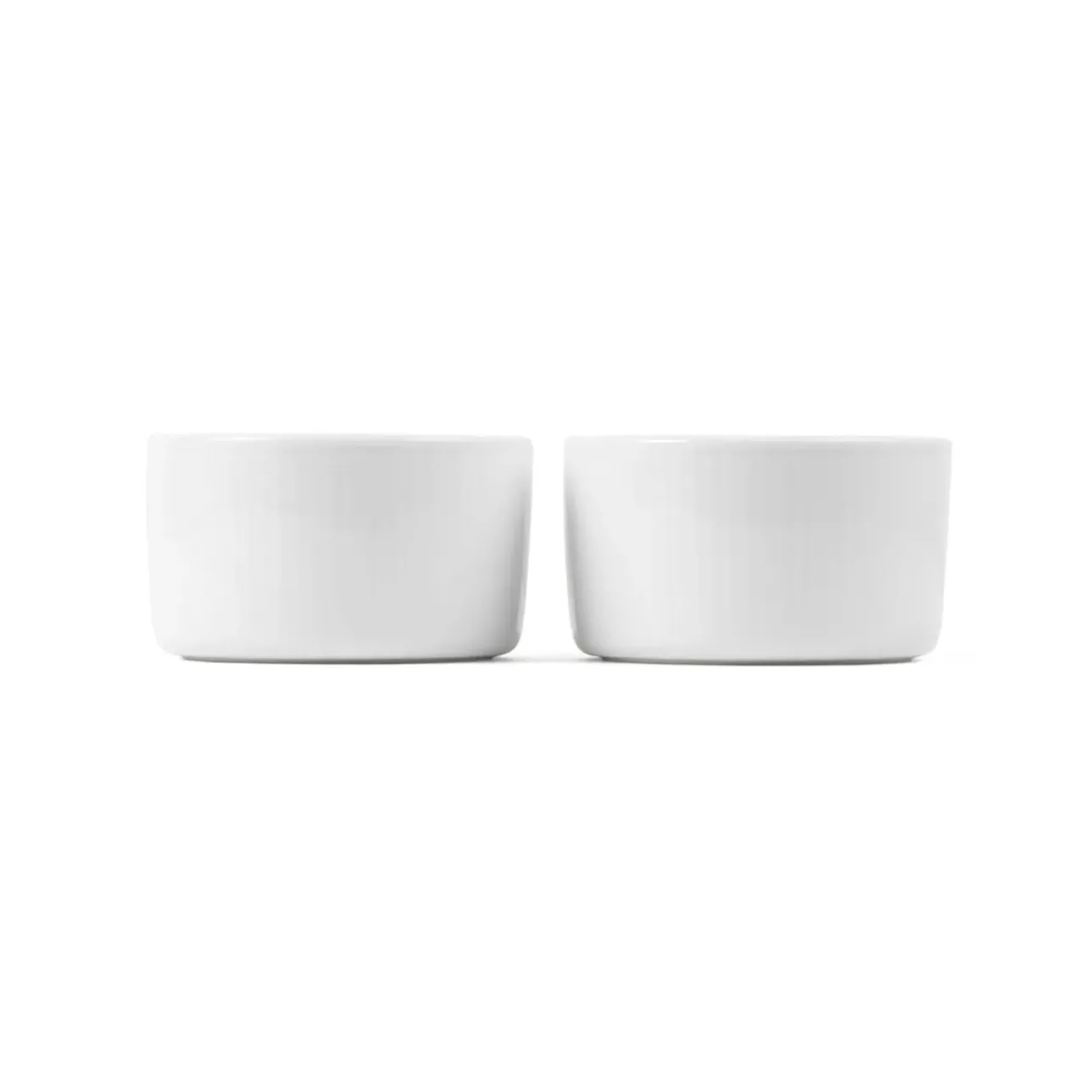 Hvid Riflet|Snackskåle*Royal Copenhagen Hvid Riflet souffléskål, 9 cm, 2 stk.