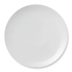 Hvid Riflet|Middagstallerkener*Royal Copenhagen Hvid Riflet tallerken coupe, 27 cm