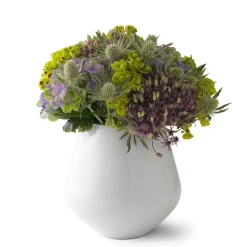 Hvid Riflet|Home Décor*Royal Copenhagen Hvid Riflet vase, 15 cm