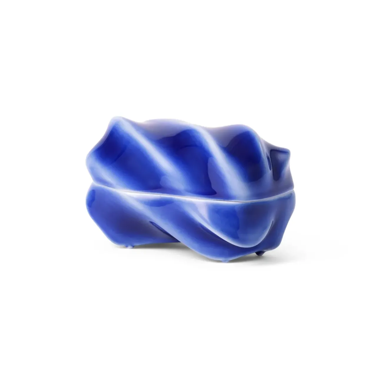 Kontur|Opbevaringskrukker*Royal Copenhagen Kontur bonbonniere, 14 cm