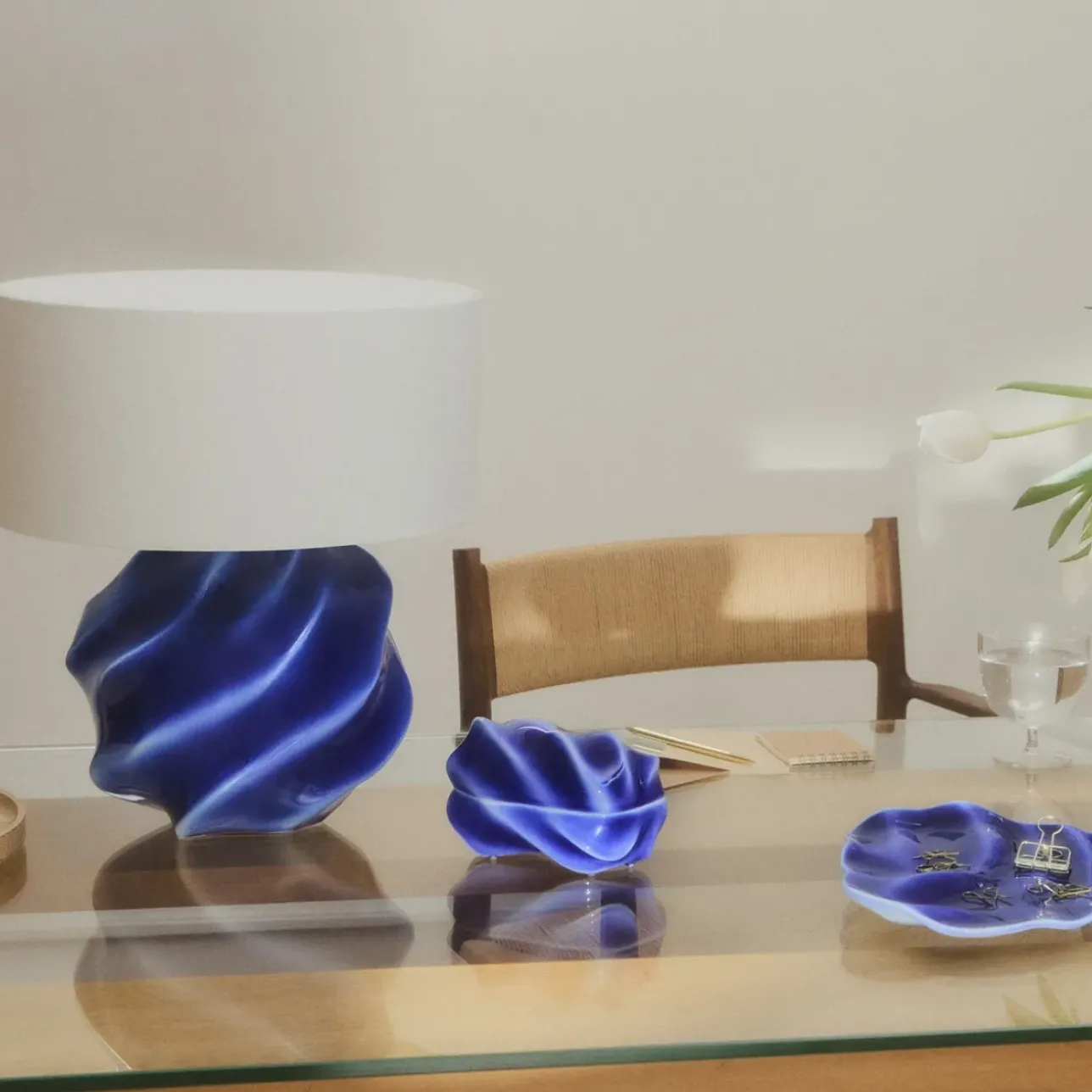 Kontur|Opbevaringskrukker*Royal Copenhagen Kontur bonbonniere, 14 cm