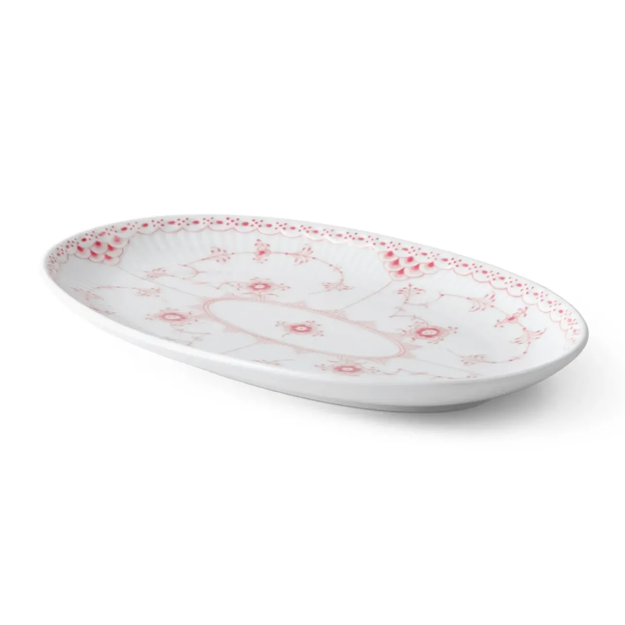 Eksklusive Steldele|Koral Musselmalet Halvblonde*Royal Copenhagen Koral Musselmalet Halvblonde asiet, 23,5 cm