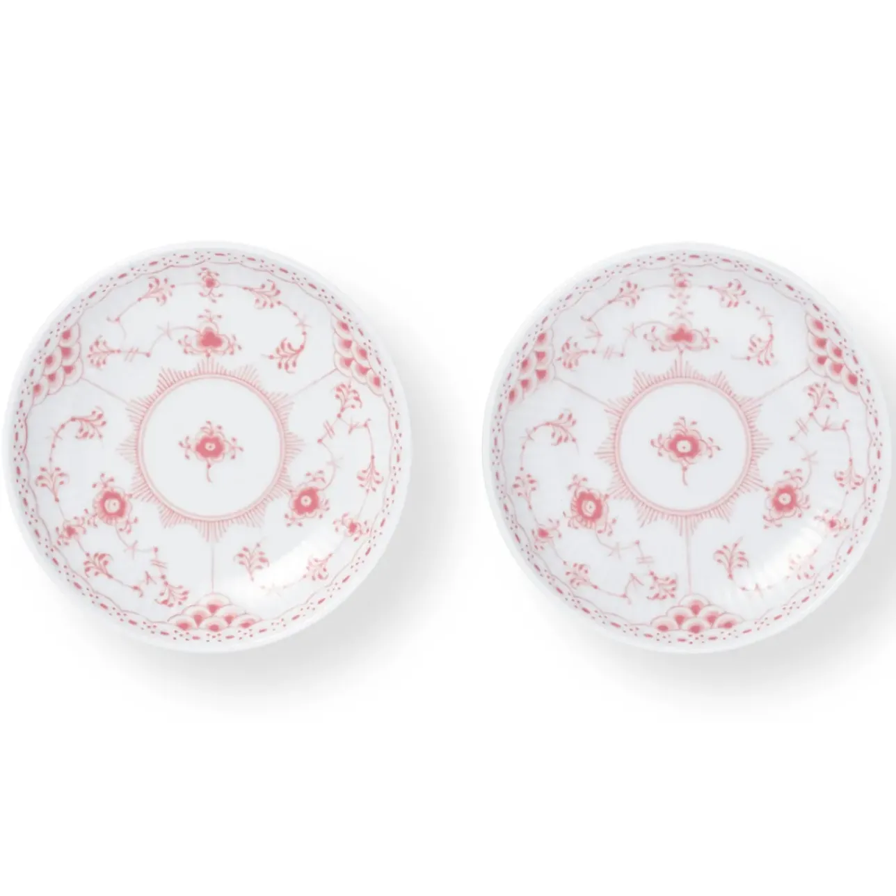 Eksklusive Steldele|Koral Musselmalet Halvblonde*Royal Copenhagen Koral Musselmalet Halvblonde lav skål, 13 cm, 2 stk.