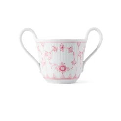 Eksklusive Steldele|Koral Musselmalet Riflet*Royal Copenhagen Koral Riflet babykop, 13 cl Koral Musselmalet Riflet