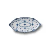 Musselmalet Halvblonde|Fade*Royal Copenhagen Musselmalet Halvblonde asiet, 24,5 cm