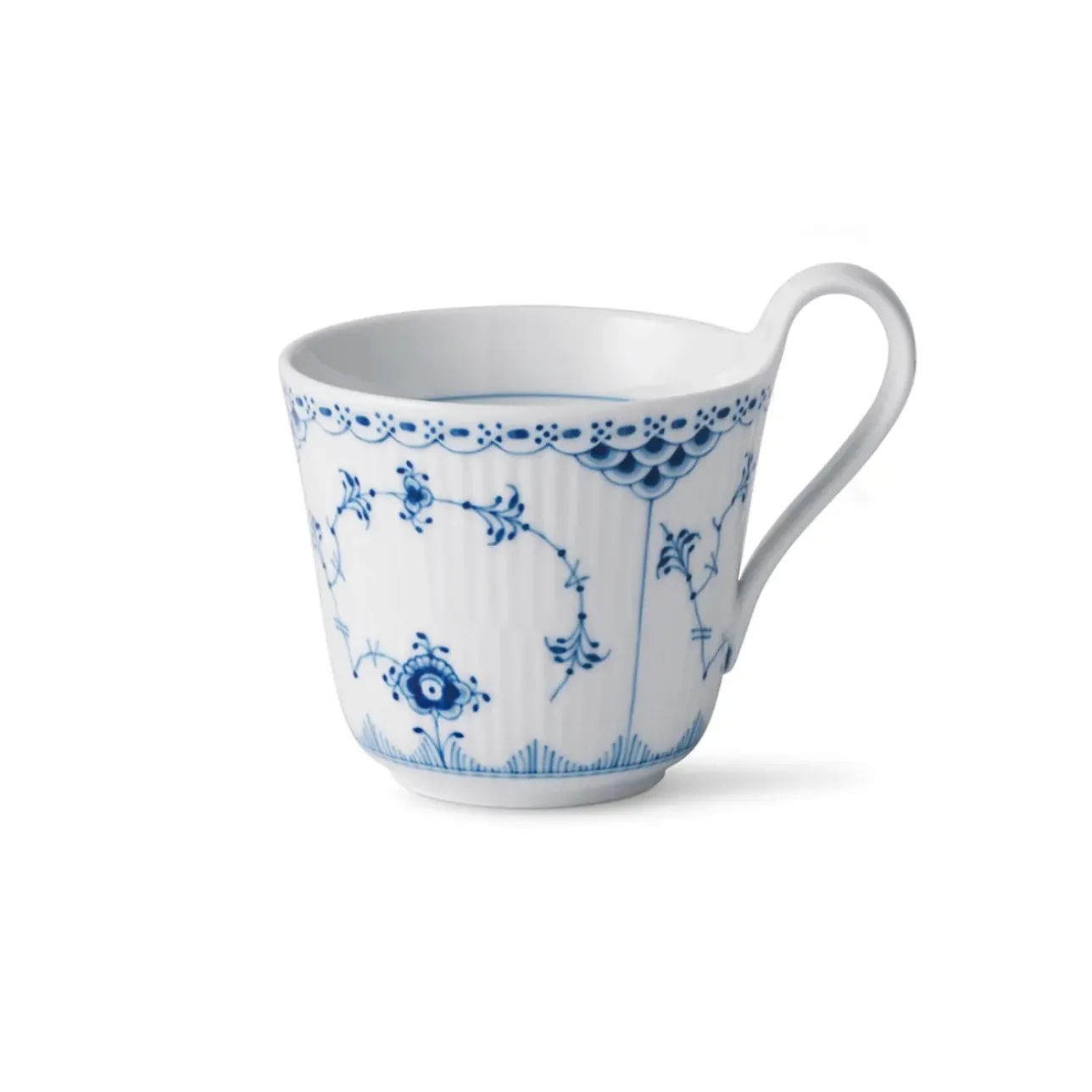 Musselmalet Halvblonde|Kaffekopper*Royal Copenhagen højhankskop, 33 cl Musselmalet Halvblonde