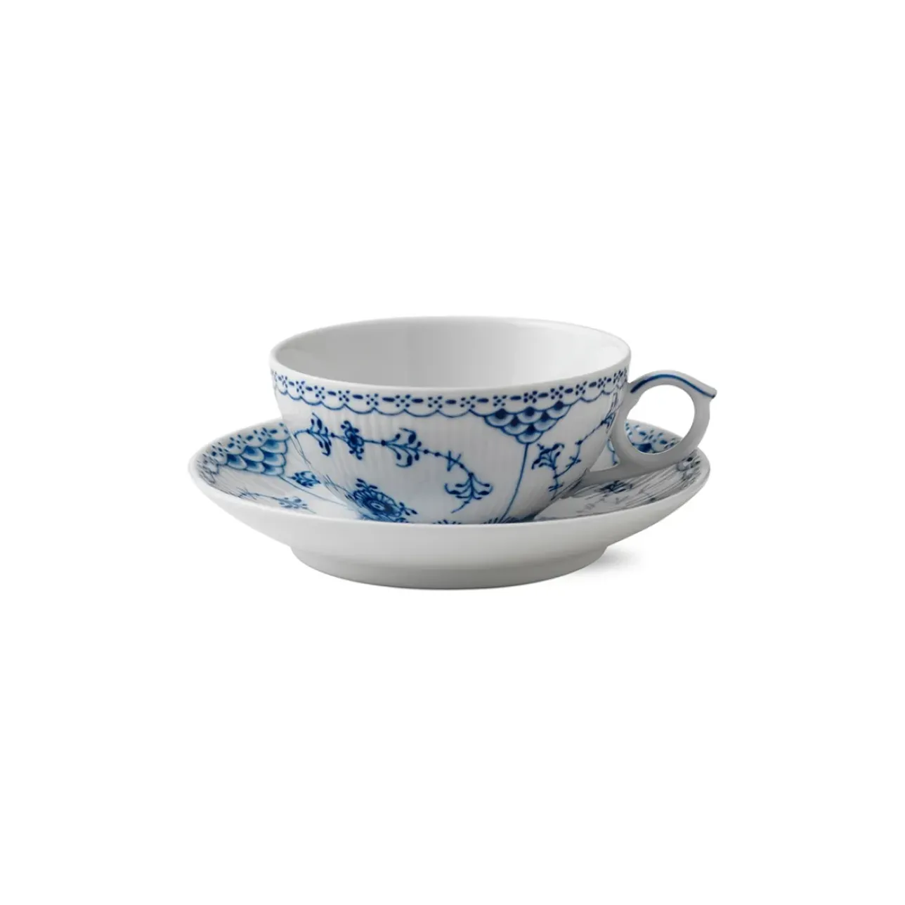 Musselmalet Halvblonde|Kaffekopper*Royal Copenhagen Musselmalet Halvblonde kop og underkop, 20 cl