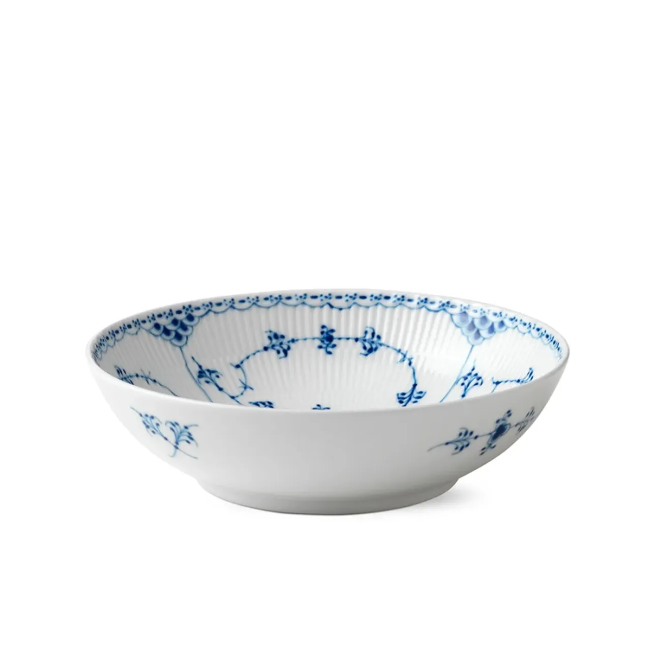 Musselmalet Halvblonde|Salatskåle*Royal Copenhagen Musselmalet Halvblonde skål, 110 cl