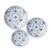 Musselmalet Halvblonde*Royal Copenhagen Musselmalet Halvblonde skål, 11 cm, 13 cm, 15 cm, 3 stk.