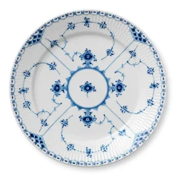 Musselmalet Halvblonde|Middagstallerkener*Royal Copenhagen Musselmalet Halvblonde tallerken, 27 cm