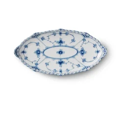 Eksklusive Steldele|Musselmalet Helblonde*Royal Copenhagen Musselmalet Helblonde asiet, 24,5 cm