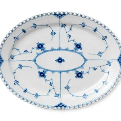 Eksklusive Steldele|Musselmalet Helblonde*Royal Copenhagen Musselmalet Helblonde fad, 36 cm