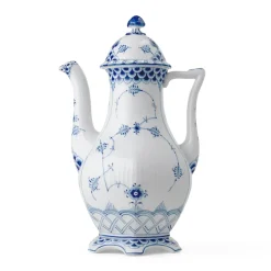 Eksklusive Steldele|Musselmalet Helblonde*Royal Copenhagen Musselmalet Helblonde Kaffekande, 150 cl