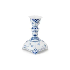 Eksklusive Steldele|Musselmalet Helblonde*Royal Copenhagen Musselmalet Helblonde lysestage, 13,5 cm