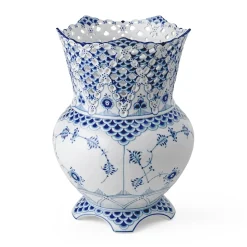 Eksklusive Steldele|Musselmalet Helblonde*Royal Copenhagen Musselmalet Helblonde vase, 22 cm