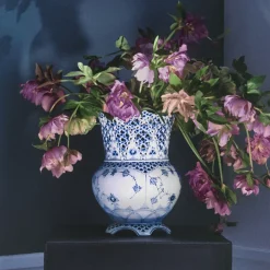 Eksklusive Steldele|Musselmalet Helblonde*Royal Copenhagen Musselmalet Helblonde vase, 22 cm