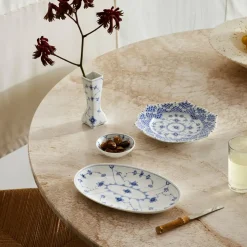 Eksklusive Steldele|Musselmalet Riflet*Royal Copenhagen Musselmalet Riflet asiet, 23,5 cm