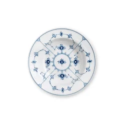Eksklusive Steldele|Musselmalet Riflet*Royal Copenhagen Musselmalet Riflet dyb tallerken, 17 cm