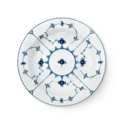 Eksklusive Steldele|Musselmalet Riflet*Royal Copenhagen Musselmalet Riflet dyb tallerken, 27 cm