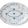 Eksklusive Steldele|Musselmalet Riflet*Royal Copenhagen Musselmalet Riflet fad, 35 cm