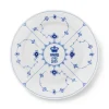 Eksklusive Steldele|Musselmalet Riflet*Royal Copenhagen Musselmalet Riflet jubilæumstallerken, Limited Edition, 27 cm