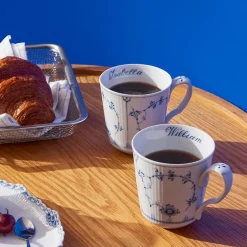 Eksklusive Steldele|Musselmalet Riflet*Royal Copenhagen Musselmalet Riflet kop, , 38 cl, 2 stk. Bespoke
