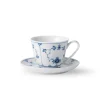 Eksklusive Steldele|Musselmalet Riflet*Royal Copenhagen Musselmalet Riflet kop og underkop, 24 cl