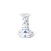 Eksklusive Steldele|Musselmalet Riflet*Royal Copenhagen Musselmalet Riflet lysestage, 11,5 cm