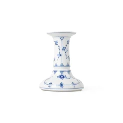 Eksklusive Steldele|Musselmalet Riflet*Royal Copenhagen Musselmalet Riflet lysestage, 11,5 cm