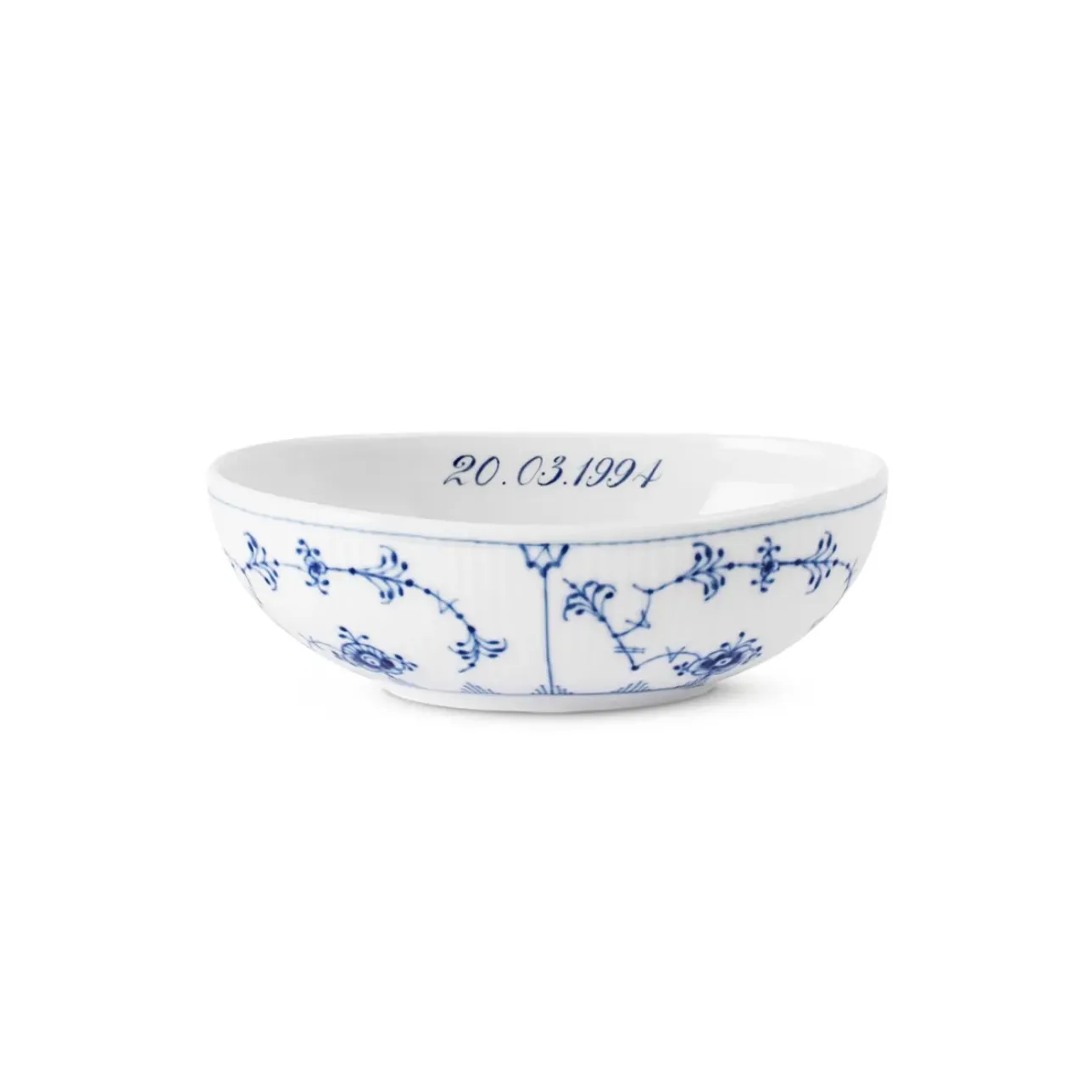 Eksklusive Steldele|Musselmalet Riflet*Royal Copenhagen Musselmalet Riflet oval skål, , 37 cl Bespoke