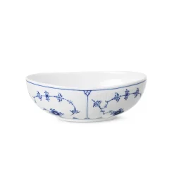 Eksklusive Steldele|Musselmalet Riflet*Royal Copenhagen oval skål, 37 cl Musselmalet Riflet
