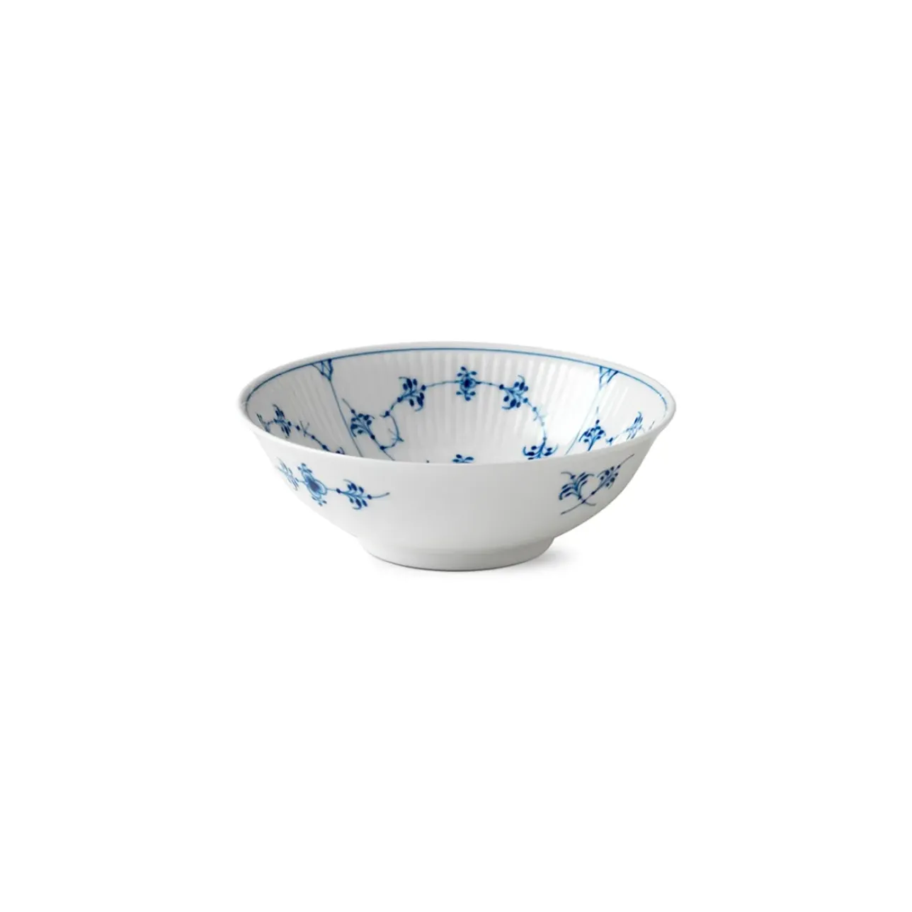 Eksklusive Steldele|Musselmalet Riflet*Royal Copenhagen Musselmalet Riflet skål, 35 cl