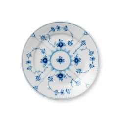 Eksklusive Steldele|Musselmalet Riflet*Royal Copenhagen Musselmalet Riflet tallerken, 19 cm