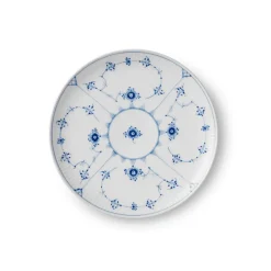 Eksklusive Steldele|Musselmalet Riflet*Royal Copenhagen Musselmalet Riflet tallerken coupe, 19 cm