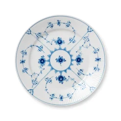 Eksklusive Steldele|Musselmalet Riflet*Royal Copenhagen Musselmalet Riflet tallerken, 22 cm
